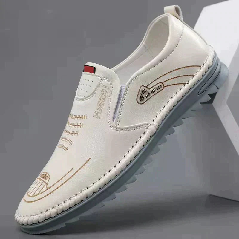 MP | Pánske ležérne kožené mokasíny Slip-On