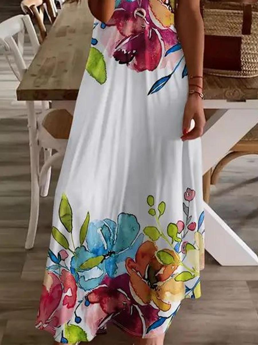 MP | Elegantné maxi šaty s krátkymi rukávmi a výstrihom do V