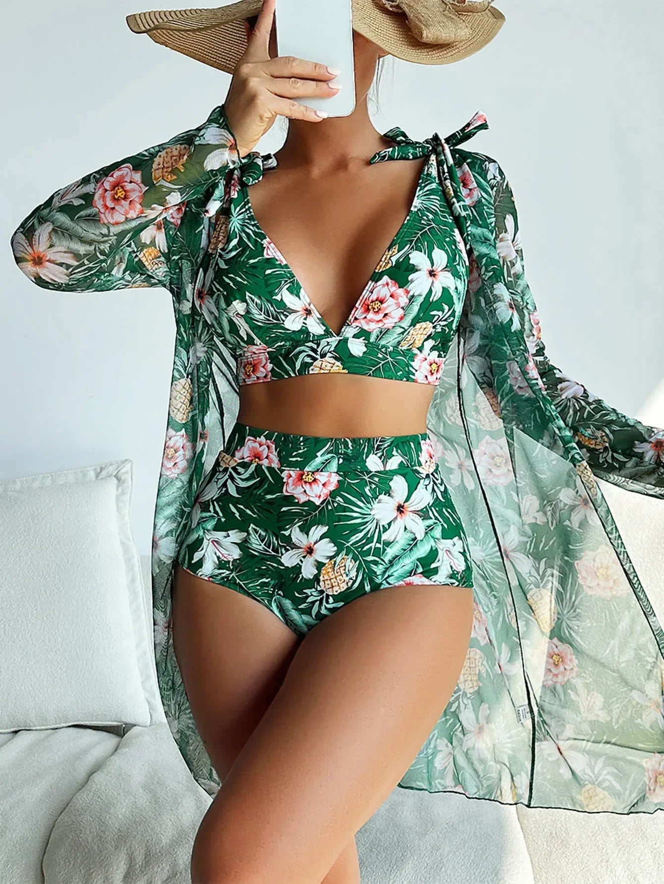 MP | Sexi bikiny s kvetinovým vzorom a prekrytím
