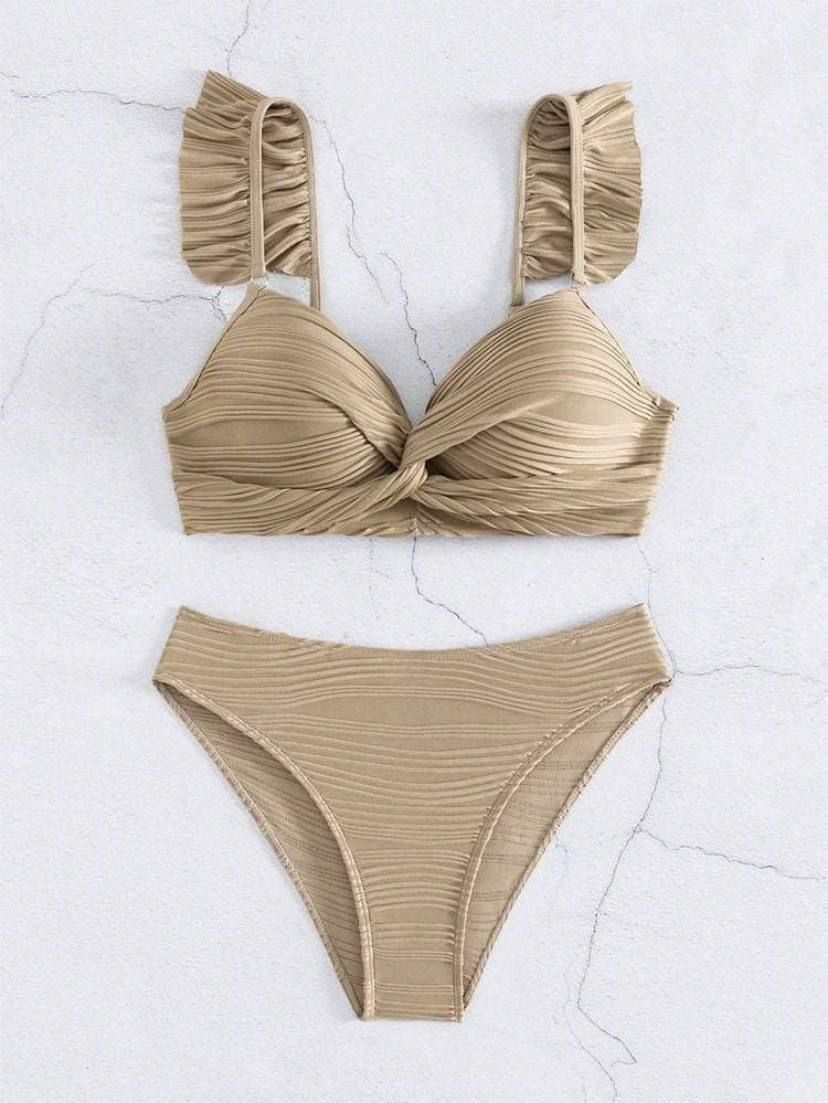 MP | Dámske jednofarebné bikiny s volánmi v 2 farbách S-XL