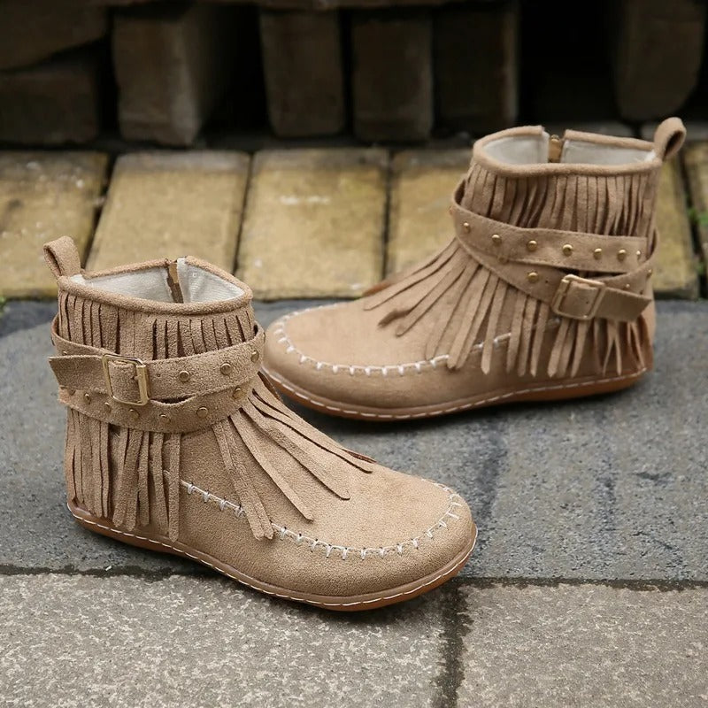 MP | Boho mokasíny so strapcami