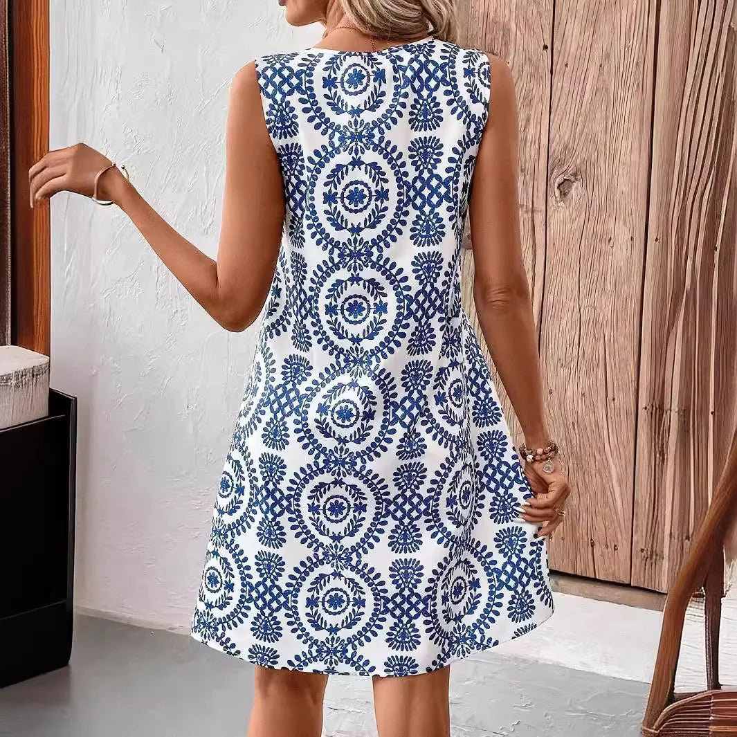 MP | Boho Vintage mini šaty bez rukávov