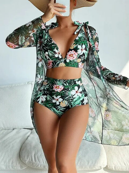 MP | Sexi bikiny s kvetinovým vzorom a prekrytím
