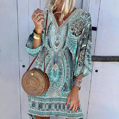 MP | Boho voľné mini šaty