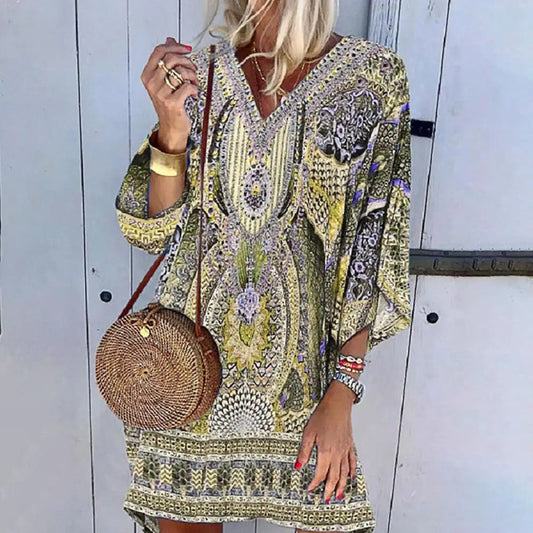 MP | Boho voľné mini šaty